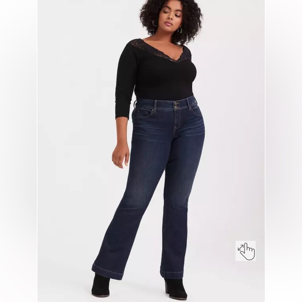 Torrid Flare Jean - Vintage Stretch Dark Wash
